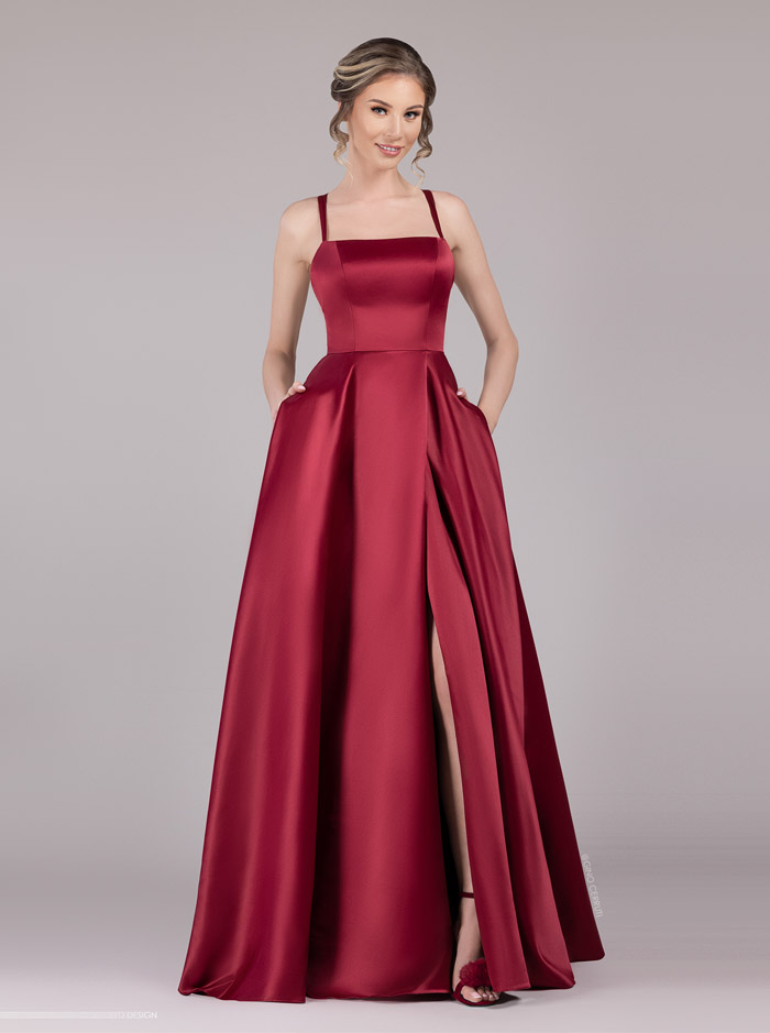 4126D Dress - Burgundy (Gino Cerruti)